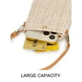 thumbnail image 6 of LAVA Women Summer Straw Phone Purse Bags Beach Woven Crossbody Handbag (Khaki), 6 of 7