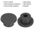 thumbnail image 3 of Uxcell High Temp Silicone Plug T Shaped Silicon Stopper for Powder Coating Anodizing Plating Black 25x10x17mm 10pcs, 3 of 7