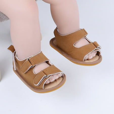 

Toddler Boys Summer Children Shoes Sandals Girls Baby Prewalker Baby Shoes Brown 13
