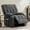 Gray, variant on CONCETTA Indulge Adult Modern Lounge Chair Recliners with Massage and Sofa Bed, Gray