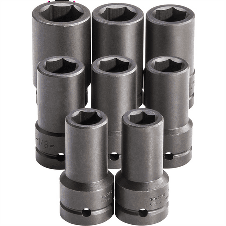 PROTO Proto 1 Drive 8 Piece Deep Impact Socket Set - 6 Point SAE