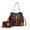 CB Coffee/Cognac, variant on MKF Collection Callise Vegan Leather Women's Bucket Bag & Wristlet Wallet 2-Piece Set by Mia K. - Coffee Cognac