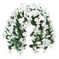 thumbnail image 2 of 20 Inch Artificial Hanging Morning Glory Plants Realistic Trailing Vines For Outdoor Spring Summer Porch Patio Home Decor 1Pc, 2 of 7