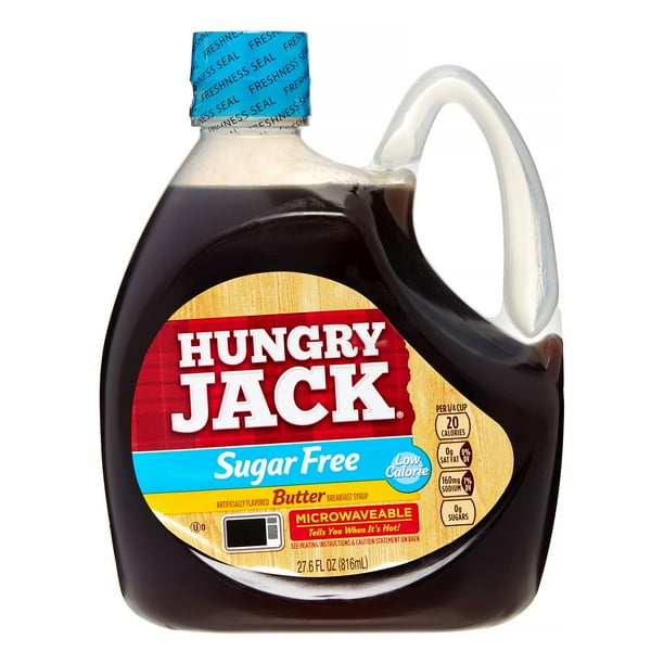 Hungry Jack Sugar Free Syrup, Butter, 27.6 Fl Oz