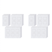 40Pcs Wall Insulation Outlet Insulators Sealers,Electrical Outlet Insulation Pads for Wall, Light, Switch Socket