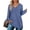 4703-Blue, variant on CASSIE LIZ Womens Plus Size Tops 2X Long Sleeve Fall Shirts Fashion V Neck Brick Red Tunics Waffle Knit Tee Loose Fit Winter Blouses Casual Slit Hem Pullover 2XL 18W 20W