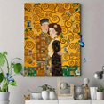 thumbnail image 4 of UXIEQU The Kiss Gustav Klimt Canvas Wall Art Print 15.75x11.81 Inches, 4 of 8