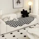 thumbnail image 4 of Funda de sofá de chenilla para sala de estar, sofás con estampado a cuadros, toalla, fundas de sofá antideslizantes, alfombrilla para sofá esquinero en forma de L, cojín para asiento, hogar moderno, 4 of 5