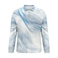 thumbnail image 5 of GuangCheng George Mens Zip Up Shirts,Splatter Print,Long Sleeve,Casual,Fashion,Graphic Slim Fit Tops,Silver,Size XL, 5 of 5