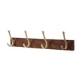 thumbnail image 1 of Ganchos de madera para abrigos, ganchos de pared de madera, resistentes, para sombreros, organización de batas Marrón oscuro, 1 of 9