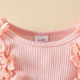 thumbnail image 5 of Girl Clothes 0 3 6 12 18 24 Months Rib Knit Romper Daisy Print Pants Headbands Baby Clothes Girls, 5 of 7