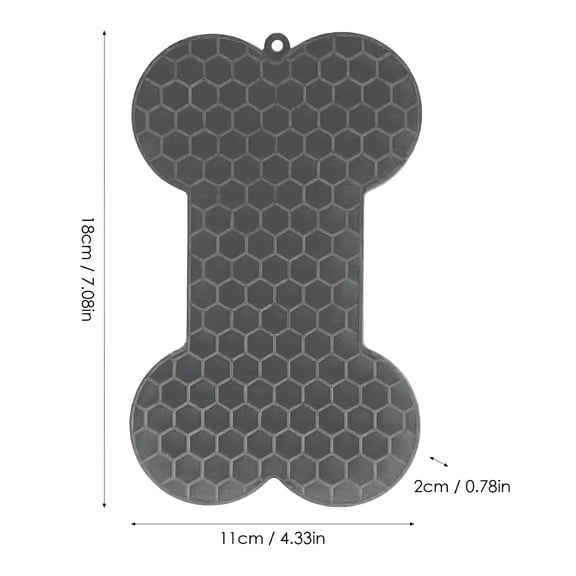 BESTSKY 2026 New Dog Lick Mat | Bone-Shaped Licking Mat for Dogs & Cats | 2Pcs Dog Lick Pads for Boredom Reducer, Perfect for Bathing and Grooming