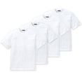 thumbnail image 1 of SCHIESSER Camiseta americana para hombres, paquete de 2 - 1/2 manga, camiseta interior, cuello redondo Blanco 2XL (2X-Large), 1 of 4
