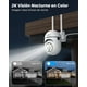 thumbnail image 4 of Camara de Seguridad Exterior/Interior, 2K HD WiFi Cámara de Seguridad con Vision Nocturna, Panorama de 360°, Audio Bidireccional, Grabación 24/7 (1PCS),White, 4 of 10