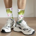thumbnail image 6 of Rateoe Cartoon Frogs for Women Casual Calf Socks - Cute Crew Socks - Thin Soft Above Ankle Socks Size 5-11, 6 of 6