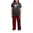 thumbnail image 4 of CafePress - Made For Each Other Cookies And Milk Pajamas - Women's Short Sleeve Print T-Shirt and Pants Charcoal Gray Cotton Pajama Set, 4 of 7