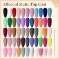 thumbnail image 5 of JODSONE 60 PCS Gel Nail Polish Set with 5 Bottles of Base and Glossy Matte Top Coat, 55 Long-Lasting Soak Off Gel Polish, 5 of 8