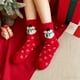 thumbnail image 1 of Calcetines navideños de polar para mujer | Calcetines térmicos ultrasuaves de invierno | Calcetines antideslizantes de media pantorrilla | Estampados festivos | Pack de 2 para estar en casa, 1 of 5