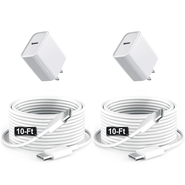 Cargador GKW de carga rápida de 20 W para iPad con puerto USB-C, paquete de 2