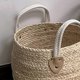 thumbnail image 2 of Cesta de almacenamiento, cesta decorativa, cesta de ropa con asa, cesta de almacenamiento, caja de almacenamiento de escritorio, beige, beige, 2 of 5