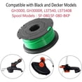 thumbnail image 2 of Línea de bobina de alimentación automática de repuesto para recortadora SF080 de 20 pies y 0,080 pulgadas compatible con recortadora Black and Decker GH3000 LST540 LST540B GH3000R SF080 esquí esquí Gafas de esquí, 2 of 5