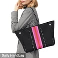 thumbnail image 3 of Bolsa de Neopreno IBFUN Grande Multiusos para Playa Negro y Rosa, 3 of 6
