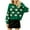 Green, variant on Odeerbi Christmas Sweaters For Women Santa Claus Print Round Neck 2025 Long Sleeve Tops Blue