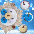 thumbnail image 5 of 5 Pcs Velvet Fake Pumpkins Fall Decor,Faux Small Pumpkin,Small Decorative Fabric Rustic Pumpkins,Fall Artificial Velvet Pumpkins,Small Realistic Vegetable Ornament,Halloween Decorations,Blue, 5 of 6