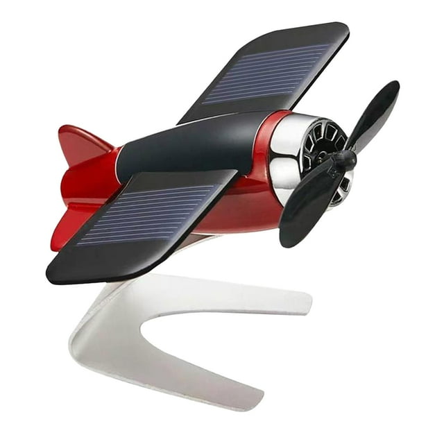 DOLITY Diffuseur d'Huile Solaire pour Avion Voiture Décoration Automobile Diffuseur de Parfum Rouge