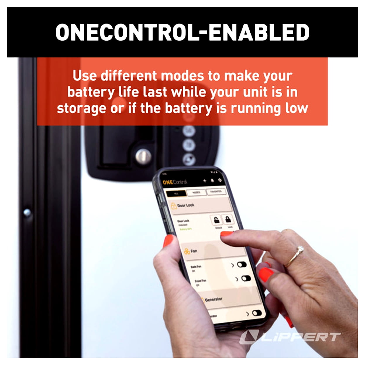 Lippert 2022119636 Keyless RV Door Lock with Bluetooth - RH