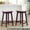 Brown, variant on CL.HPAHKL Solid Wood Saddle-Seat Bar Stools Set of 2, Kitchen Counter Height Barstools, Backless Island Chairs for Kitchen Island, Dining Room, Pub (24 inch, Black)