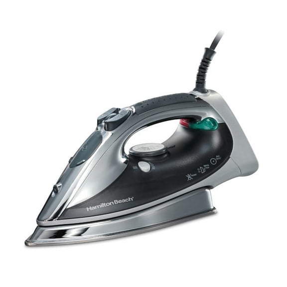 Plancha Hamilton Beach Potente Rendimiento Suela de Acero Inoxidable