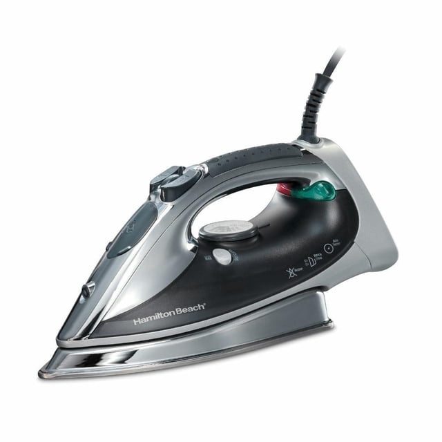 Plancha Hamilton Beach Potente Rendimiento Suela de Acero Inoxidable