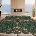 thumbnail image 2 of Design&I 4'x6' Washable Area Rug Snag-Free Skid-Resistant Medium Boho Ornamental Faded Retro Vine Border Distressed Cream Vintage Refined for Home Office, Under Desk, 2 of 7