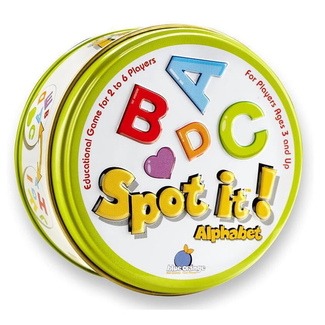 spot it game 英文卡片dobble 找茬亲子聚会游戏卡牌找你妹纸牌ABCD Deng Xun unisex