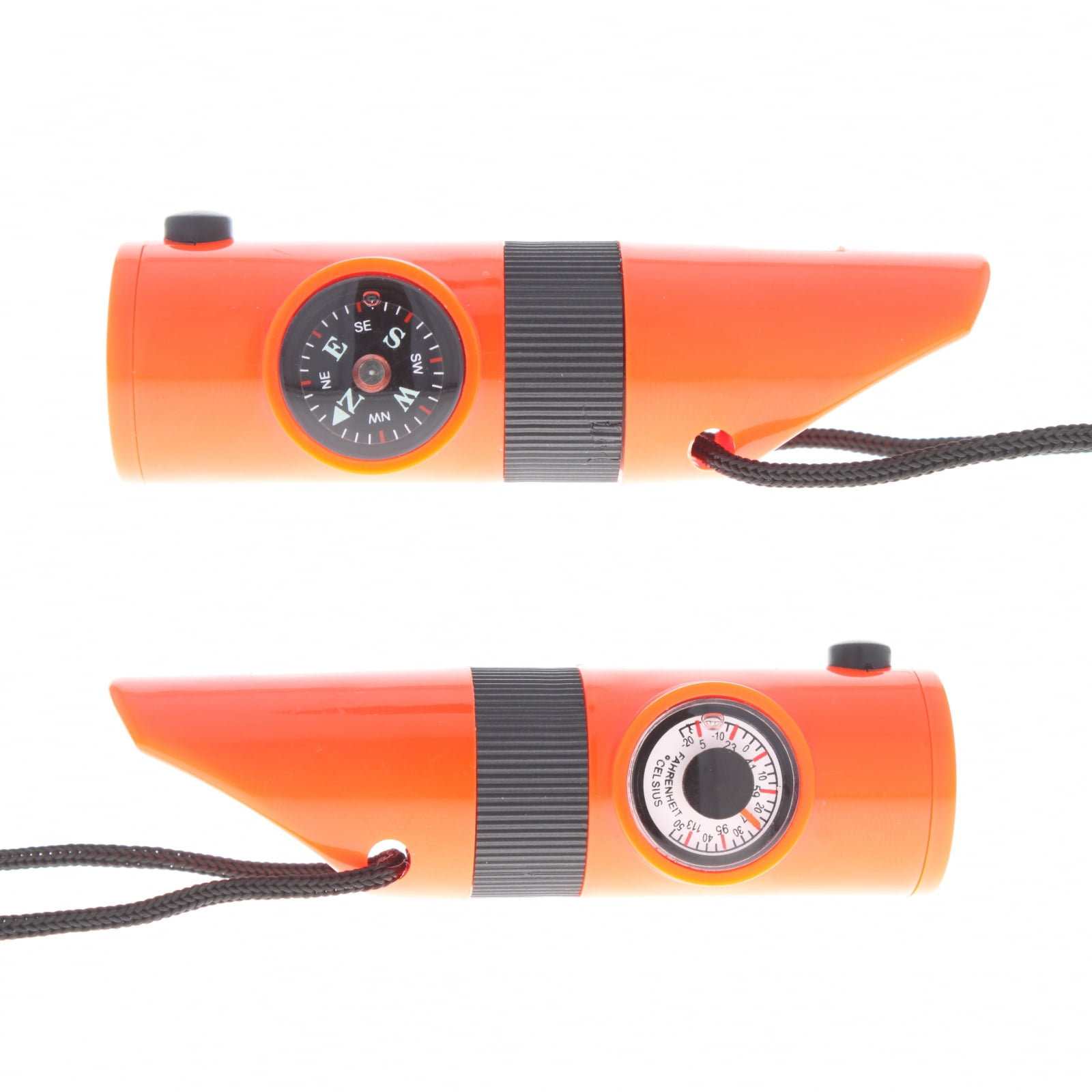 Fonction de survie Whistle Outil vert durgence avec thermom/ètre boussole LED Loupe Miroir pour Camping randonn/ée p/édestre