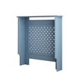 Gray Radiator Covers Radiator Cover, MDF Radiator Cover with Perforated Panel and Top ...