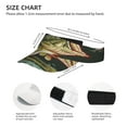 thumbnail image 3 of Fotbe Largemouth Bass jumps out of water Visera Deportiva con Diseño, Gorra Abierta Ajustable de Algodón para Mujer y Hombre, 3 of 7