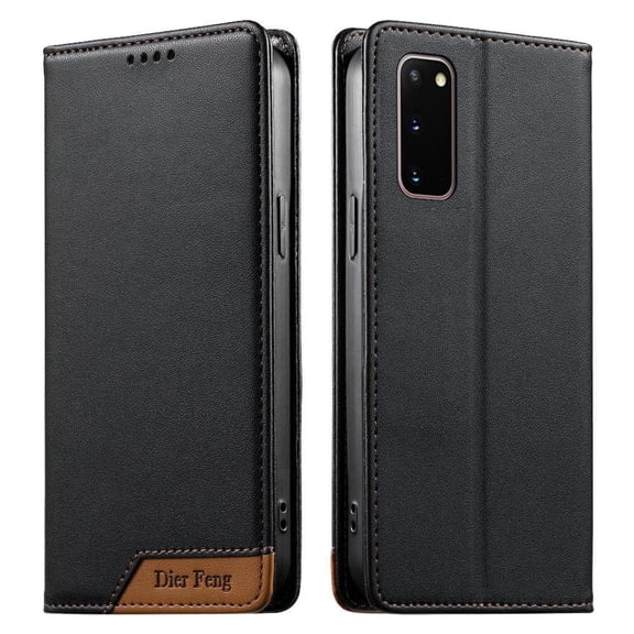 Wallet Case for Samsung Galaxy S20 RFID Blocking Flip Cover with Card Slots & Cash Pocket, Strong Magnetic Closure, Wireless Charging Compatible Black