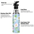 thumbnail image 3 of Yayeee 20oz Insulated Water Bottle Double Wall Stainless Steel with Flip Straw Lid, Blue Floral, 3 of 7