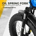 thumbnail image 6 of MAXFOOT MF32 Electric Tricycle for Adults, 750W Rear Drive Motor 3 Wheel Electric Bicycle with Suspension Fork, 85 Miles, 48V 20Ah UL Certified Battery, Fat Tire Electric Trike with Rear Differential, 6 of 11