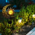 thumbnail image 1 of Luz Solar De La Luna Ahorro de energía Solar Sun Moon Hollow Light Patio Jardín Paisaje Lámpara de césped, 1 of 4