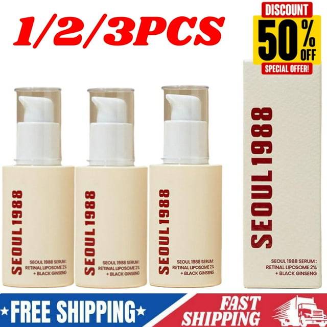 1-3XSEOUL 1988 Sérum : Liposome Rétinal 2 % + Ginseng Noir, 30 ml Neuf
