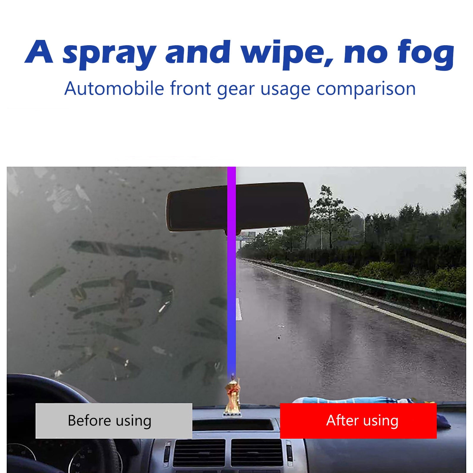 Ububiko Car Window Anti-fog Spray, Anti Fog Spray for Glasses and anti-condensation  for windows, bathroom mirrors, Rearview Mirrors : : Automotive