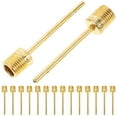 thumbnail image 1 of BRIGHTFUFU 50Pcs Metal Pump Needle Golden Adaptor for Basketball and Football Inflation for Fan Gear, 1 of 8