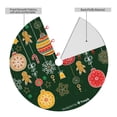 thumbnail image 2 of Sikiie Christmas 30-48 inches {designName} Print Christmas Tree Skirt Snowman Xmas Tree Skirt with Edge Christmas Decorations for Holiday Party48", 2 of 7