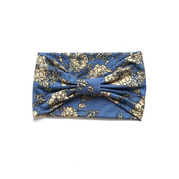 Boho Headband Fashion Wide Headband Knoted Turban Yoga Workout Head Bands Hair Accessories For Women (flower3)