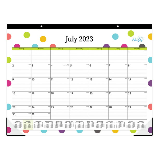 2023-2024-monthly-desk-pad-calendar-22x17-blue-sky-teacher-dots-walmart