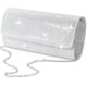 thumbnail image 1 of Bolsa de noche lovyoCoCo para mujer brillante plateado L, 1 of 5