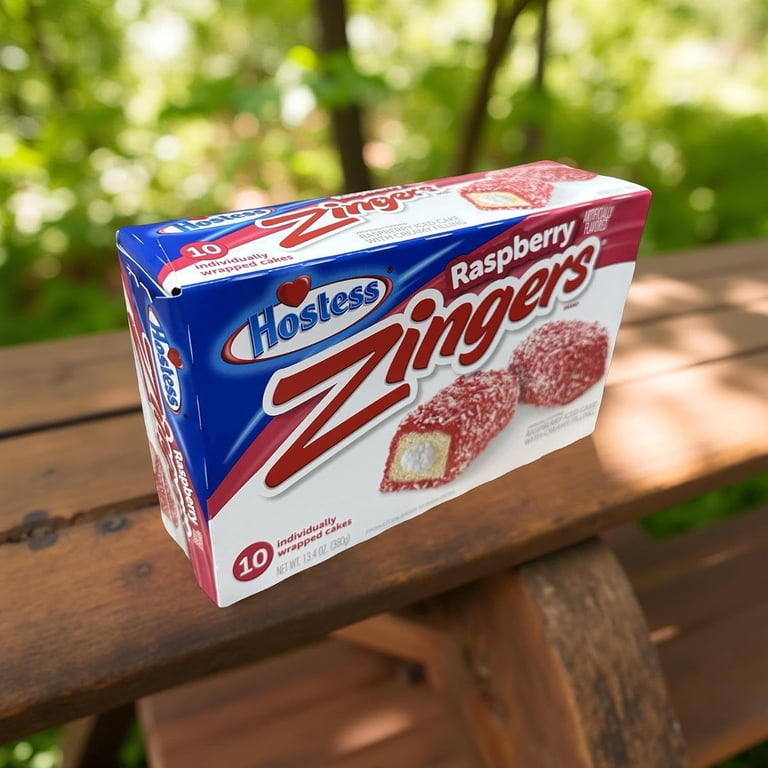 Hostess Raspberry Zinger Multi-Pack 10 Pack Box, 13.4 Ounce, 6 Per